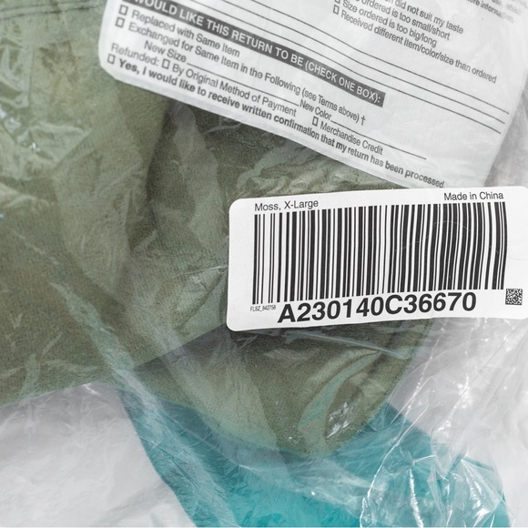 Gorpcore cozy warm faux Suede vest wide collar sherpa lining green Denim & Co XL - Picture 13 of 14